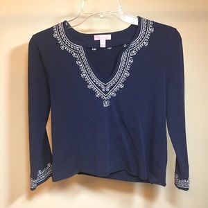 Cropped lily Pulitzer top